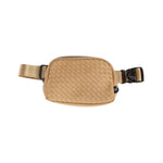 Woven Faux Leather C.C Belt Bag BGS4360