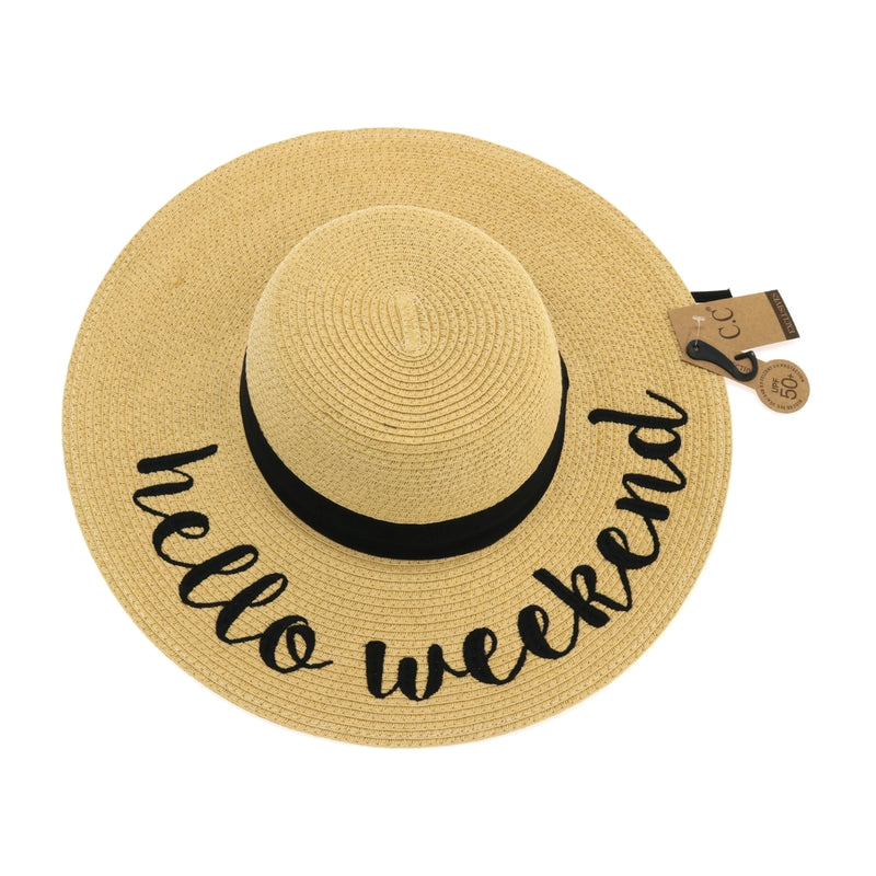 Hello Weekend Sun Hat ST2017