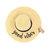 Embroidered Distressed Floppy Sun Hat ST2025