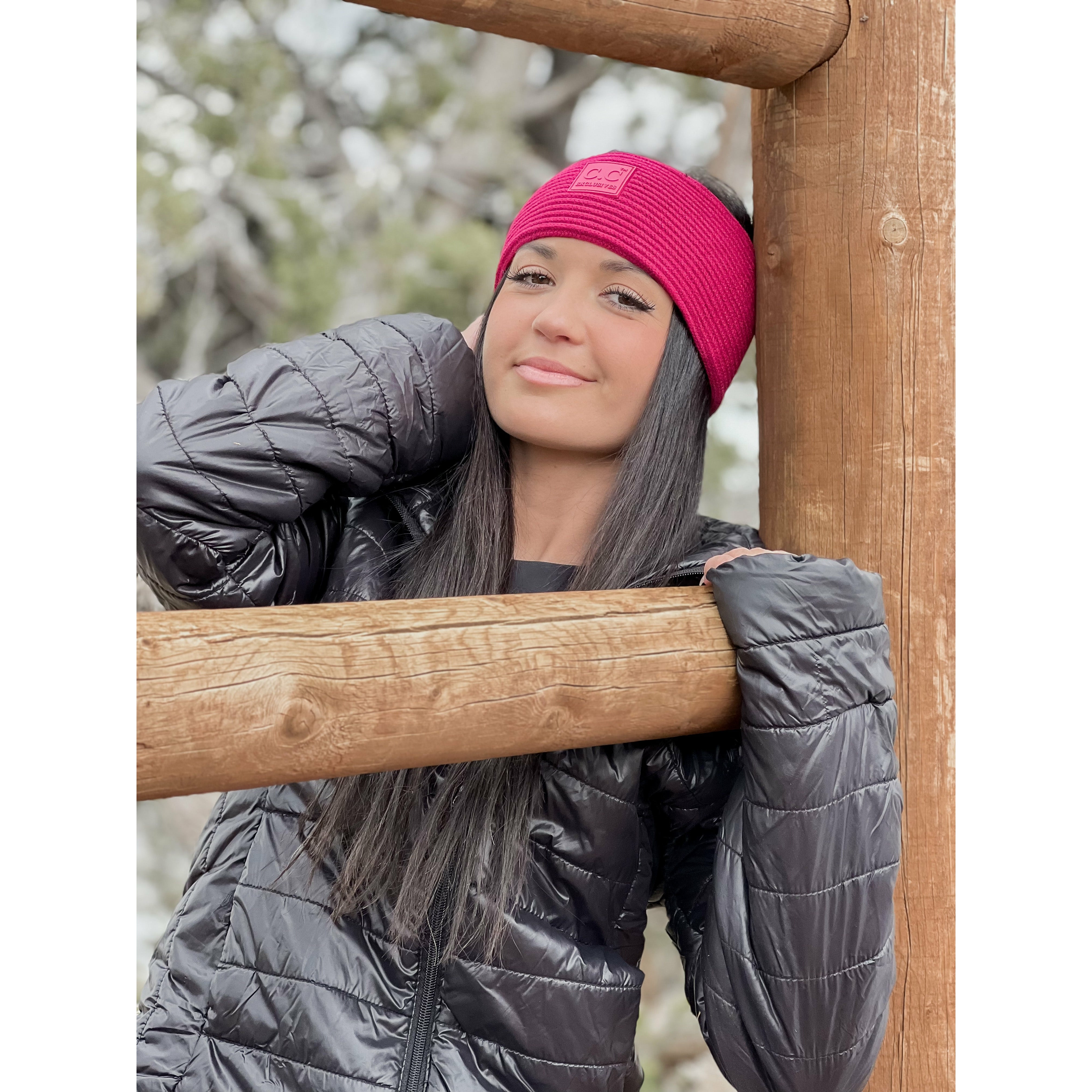 Solid Ribbed CC Head Wrap with Rubber Patch HW7007 –