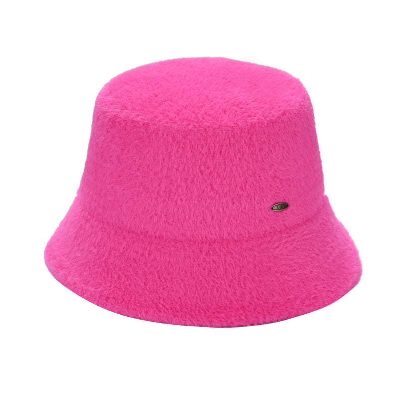 Short Hair Faux Fur C.C Bucket Hat BKC0128