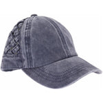 Basket Woven Criss-Cross High Ponytail CC Ball Cap BT922