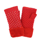 Rhinestone Fingerless C.C Glove FGE0101