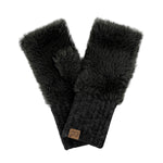 Faux Fur Fingerless C.C Glove FGE0105