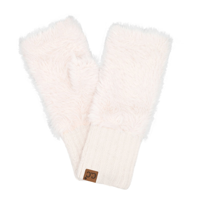 Faux Fur Fingerless C.C Glove FGE0105