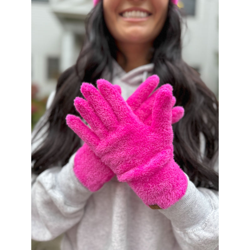 Plush Terry Chenille C.C Gloves GLC0038