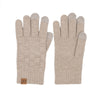 Woven Checkered Texture C.C Gloves GLC0094