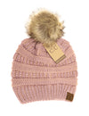 Metallic Fur Pom CC Beanie HAT43MET