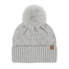 Woven Checkered Texture Pom C.C Beanie HTC0094