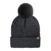 Chain Link Knitted C.C Matching Pom Beanie HTE0102