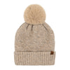 Chain Link Knitted C.C Matching Pom Beanie HTE0102