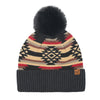 Aztec Patterned C.C Pom Beanie HTE0127