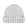 Pearl Bow Embellished Cuff C.C Beanie HTE0148