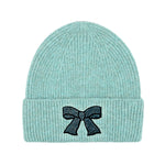 Rhinestone Ribbon Bow Embellishment C.C Beanie HTE0150