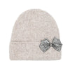 Rhinestone Bow Cuff C.C Beanie HTE0151