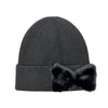 Faux Fur Ribbon C.C Beanie HTE0155