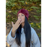 Faux Fur Ribbon C.C Beanie HTE0155