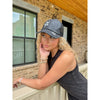 Hand Spray Glitter Star Criss Cross High Pony C.C Ball Cap BTB8058