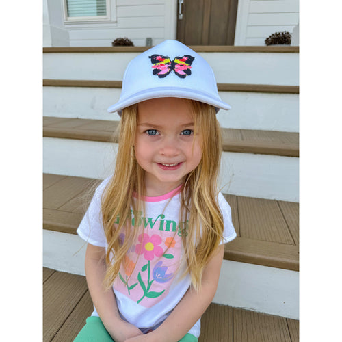 KIDS Bright Abstract Butterfly C.C Ball Cap KIDSGBA01