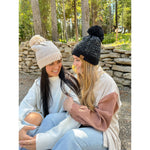 Fuzzy Lined Scatter Sequin Pom C.C Beanie HTE0034