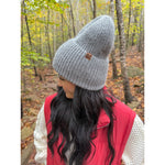 Wide Cuff Metallic Sequin C.C Beanie HTE0104