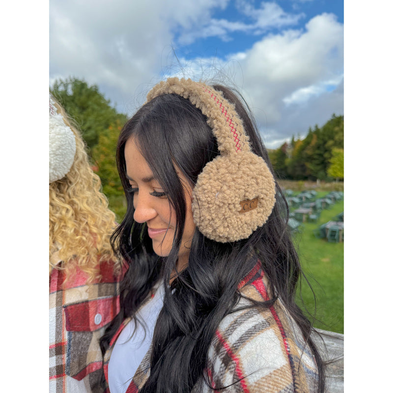 Embroidered Sherpa C.C Earmuff EMS4502