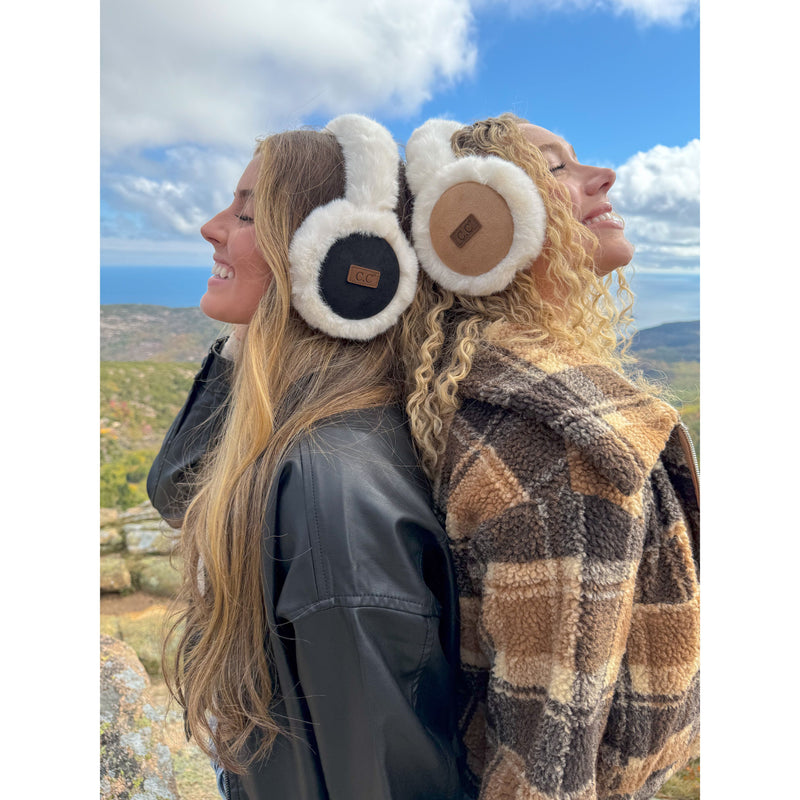 Suede and Faux Fur C.C Earmuff EMS4491