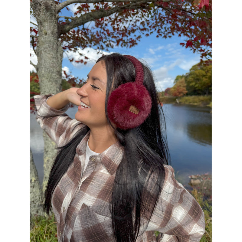 Faux Mink Fur Knitted C.C Earmuff EMS0155