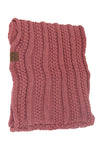 Ribbed Solid Infinity Scarf INF821