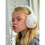 KIDS Cable Knit Faux Fur Earmuffs KDEMS3661