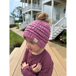 Kids Multi Tone CC Beanie Tail MB816KIDS