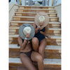 Two-Tone Open Crochet C.C Panama Sun Hat PNC0006