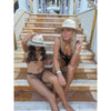 Two-Tone Open Crochet C.C Panama Sun Hat PNC0006