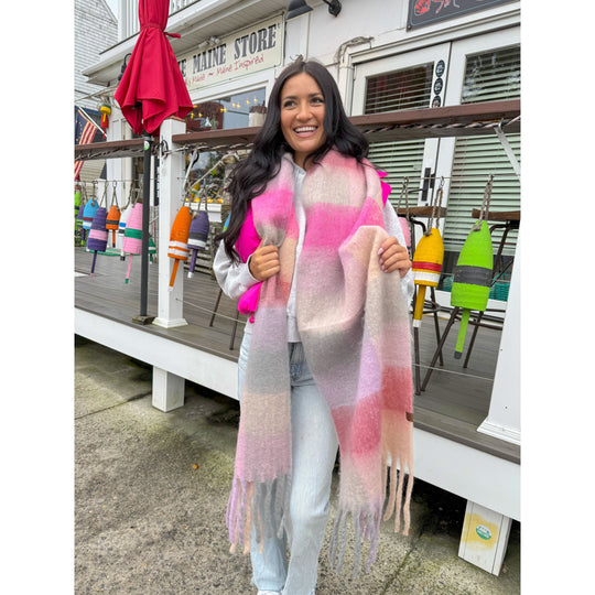小物 Deuxieme Classe Cable Scarf Accola maxi scarf 2862 Black Oyster | Samsøe Samsøe®