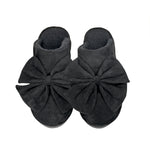 Faux Suede Bow C.C Slippers SPE0003