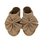 Faux Suede Bow C.C Slippers SPE0003