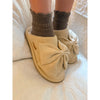 Faux Suede Bow C.C Slippers SPE0003