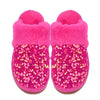 Sequin Faux Fur C.C Slippers SPE0012