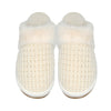 Waffle Knit Faux Fur C.C Slippers SPE0032