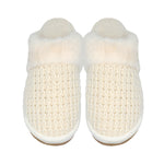 Waffle Knit Faux Fur C.C Slippers SPE0032