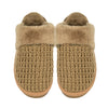 Waffle Knit Faux Fur C.C Slippers SPE0032