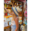Denim Embellished C.C Cloche Sun Hat STC0016