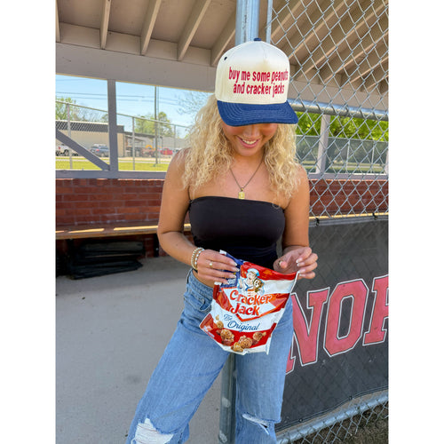 Peanuts and Cracker Jacks C.C Embroidered Trucker Hat TCM0002