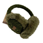 Cable Knit Faux Fur Earmuff EM3661