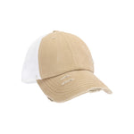 Washed Denim Criss Cross High Pony CC Ball Cap BT780