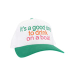 Drink on a Boat C.C Embroidered Trucker Hat TCM0005