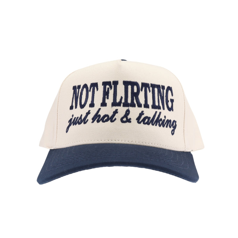 Not Flirting C.C Embroidered Trucker Hat TCM0002