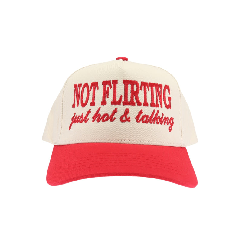 Not Flirting C.C Embroidered Trucker Hat TCM0002