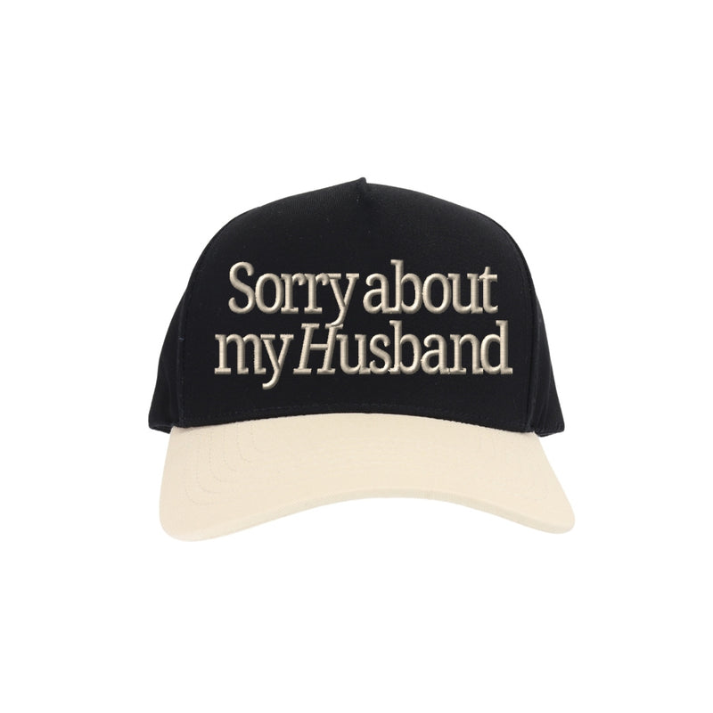 Sorry About my Husband C.C Embroidered Trucker Hat TCM0002