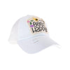 Embroidered Bee Happy Patch C.C High Pony Criss Cross Ball Cap BT1002